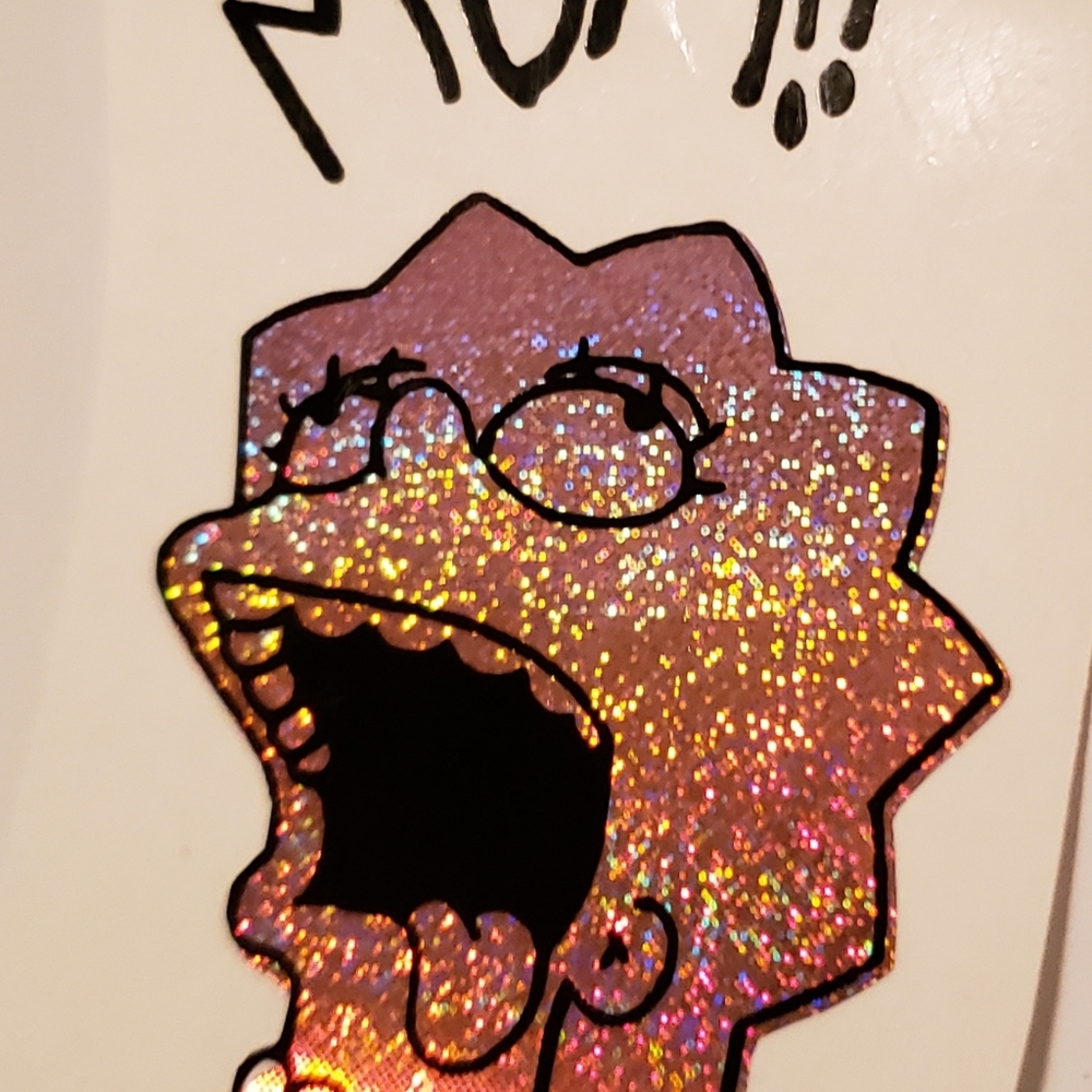 4" lil peep glitter holographic sticker